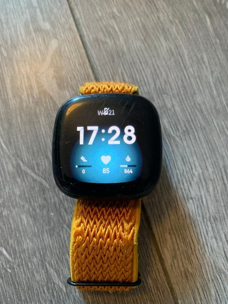 Fitbit smartwhatch versa 3, Zwart, Ophalen of Verzenden, Waterdicht, Android