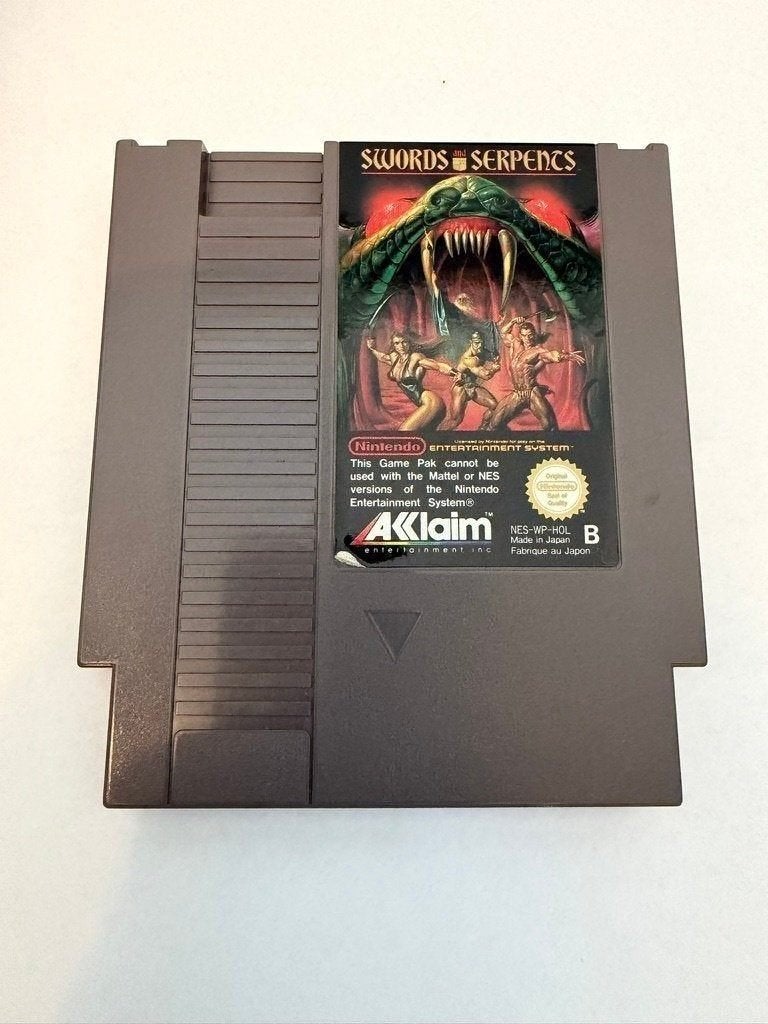 Swords and Serpents Nintendo NES - losse cartridge, Spelcomputers en Games, Games | Nintendo NES, Gebruikt, Verzenden, 1 speler