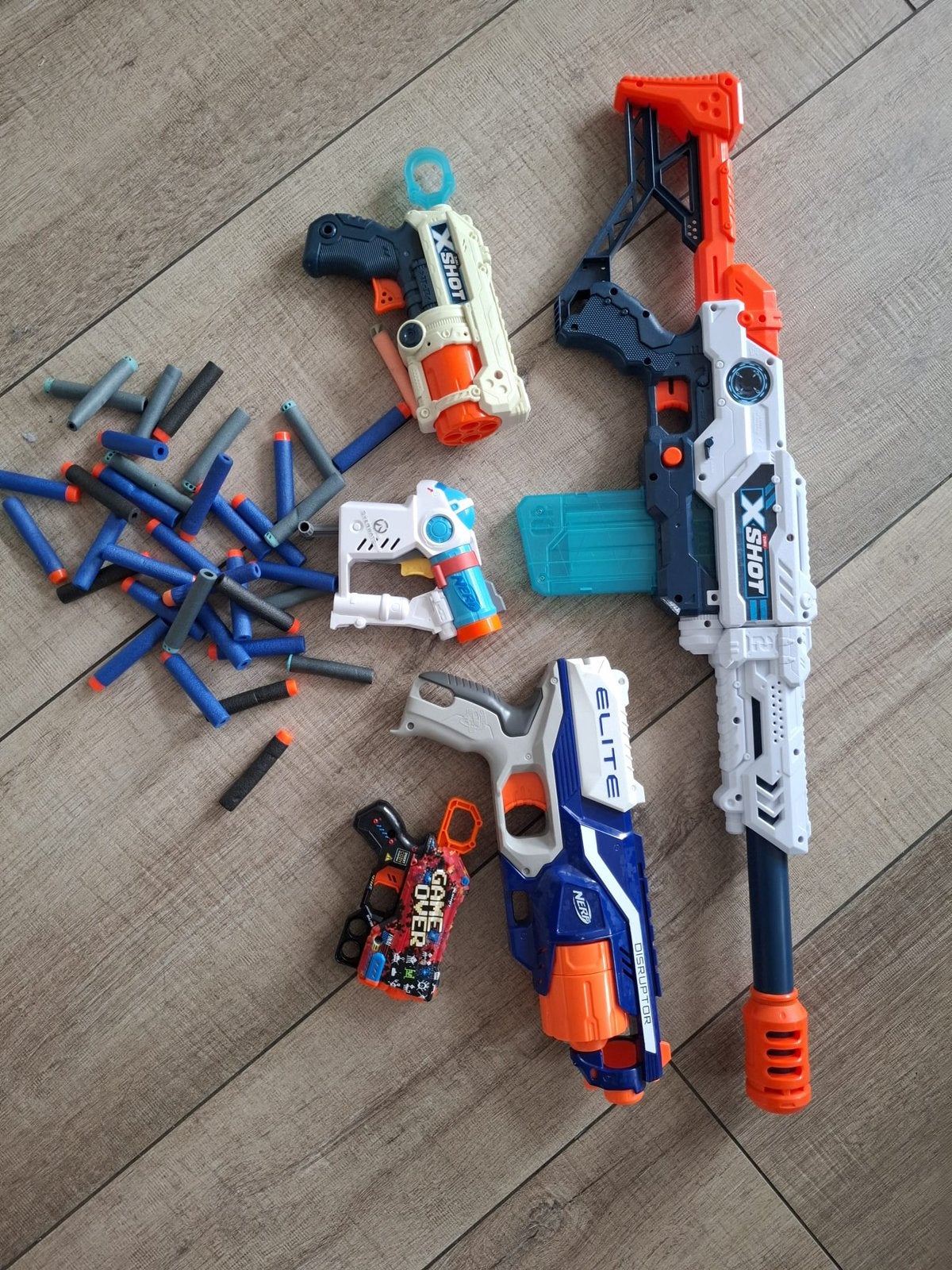 Nerf en xshot geweeren, Ophalen, Zo goed als nieuw