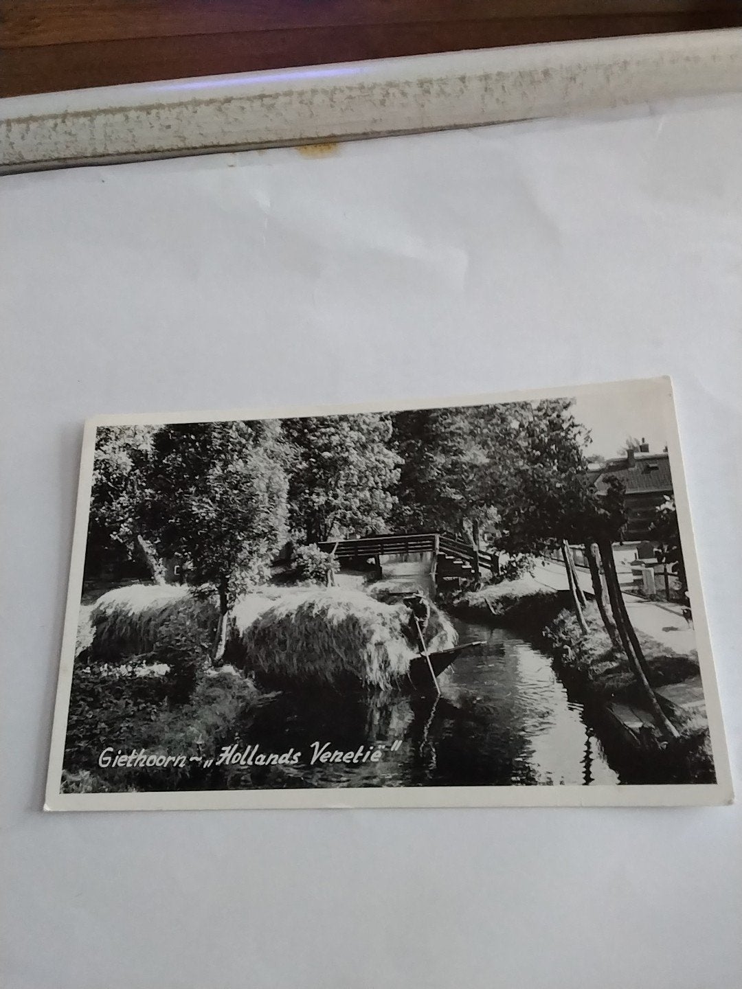 Ansichtkaart Giethoorn "Hollands Venetië", Ophalen of Verzenden, 1940 tot 1960, Gelopen, Overijssel