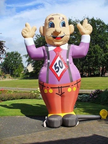 Abraham Feestend XL Afmetingen: 4 meter hoog, Ophalen, Zo goed als nieuw, Abraham of Sarah