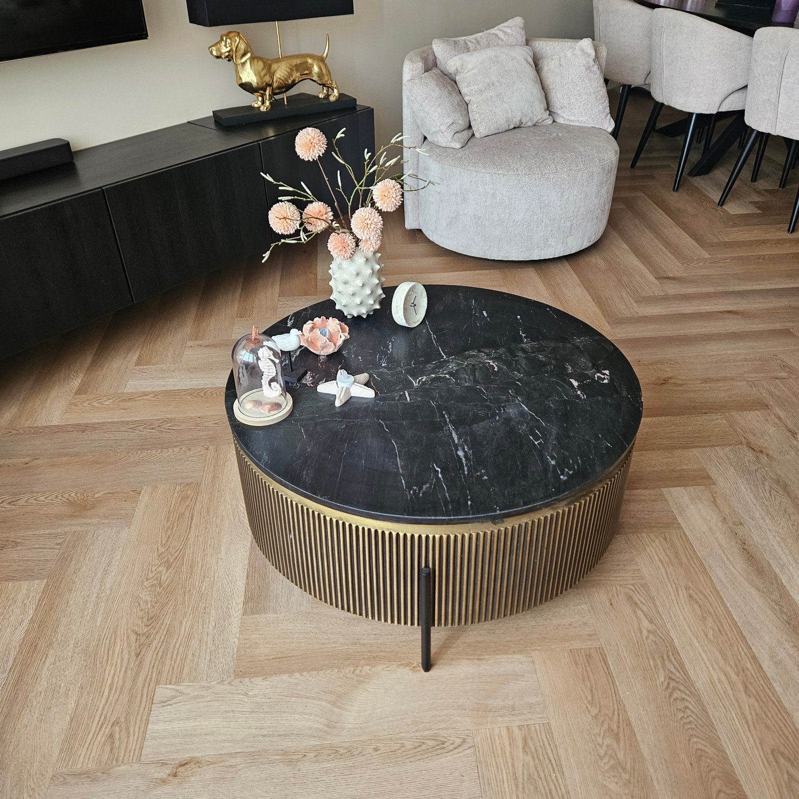 richmond salon tafel, Ophalen, Zo goed als nieuw, Ovaal, 50 tot 100 cm
