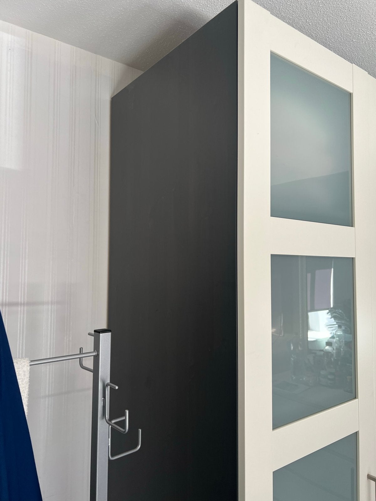 IKEA PAX Kledingkast met glazen deuren, Huis en Inrichting, Kasten | Kledingkasten, Ophalen, Met plank(en), Gebruikt, 200 cm of meer
