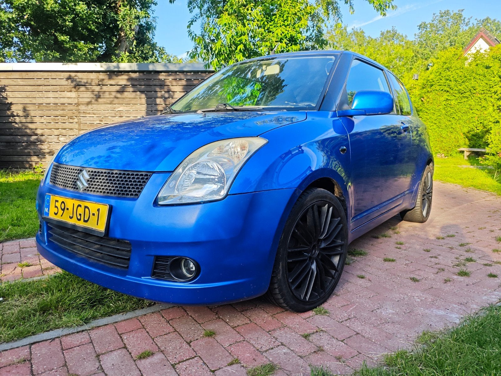 Suzuki Swift 1.3 3D 2009 Blauw, Auto's, Stof, Blauw, Swift, Handgeschakeld