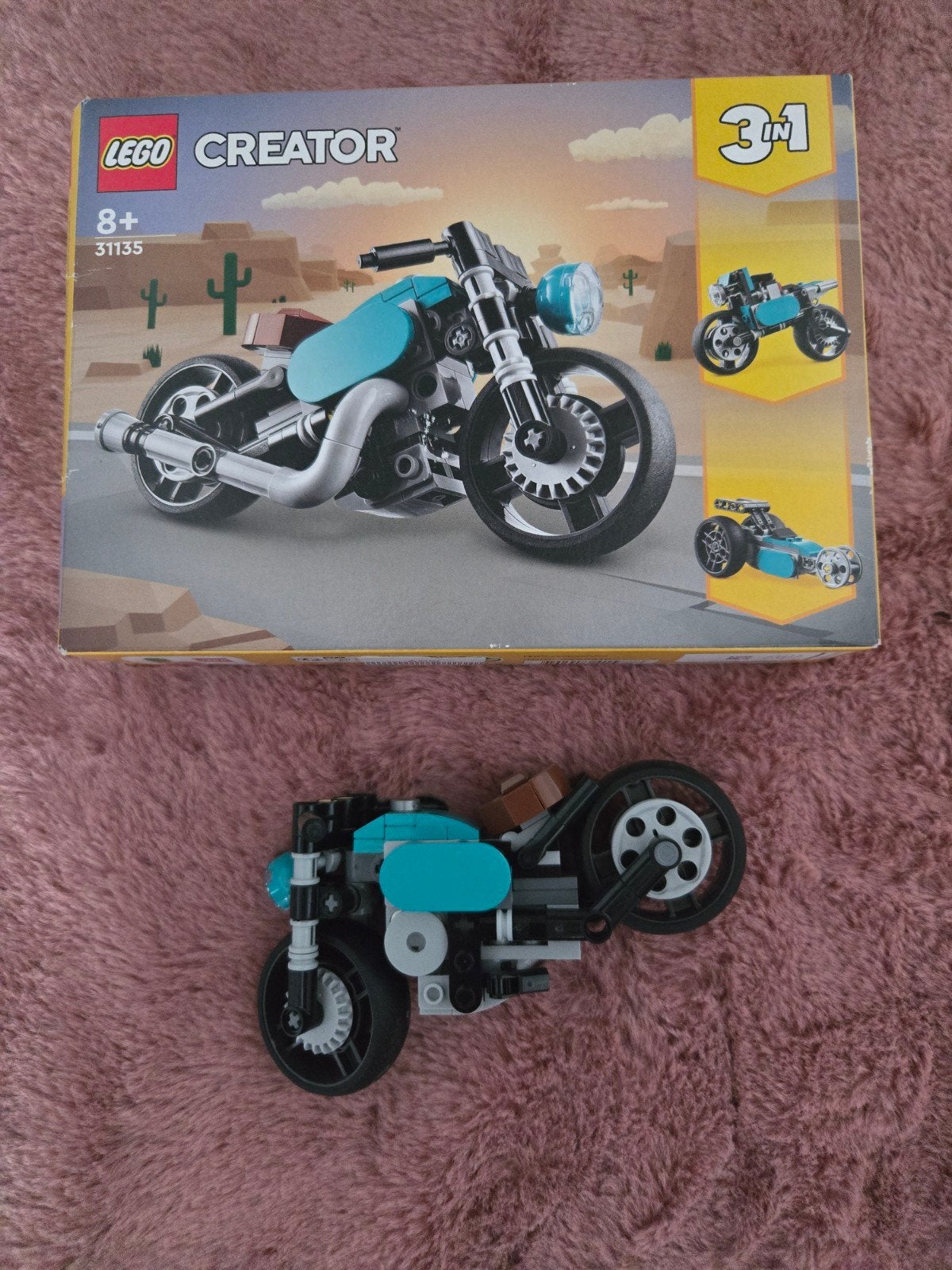 LEGO Creator 31135 Vintage Motorfiets met doos en boekjes, Ophalen of Verzenden
