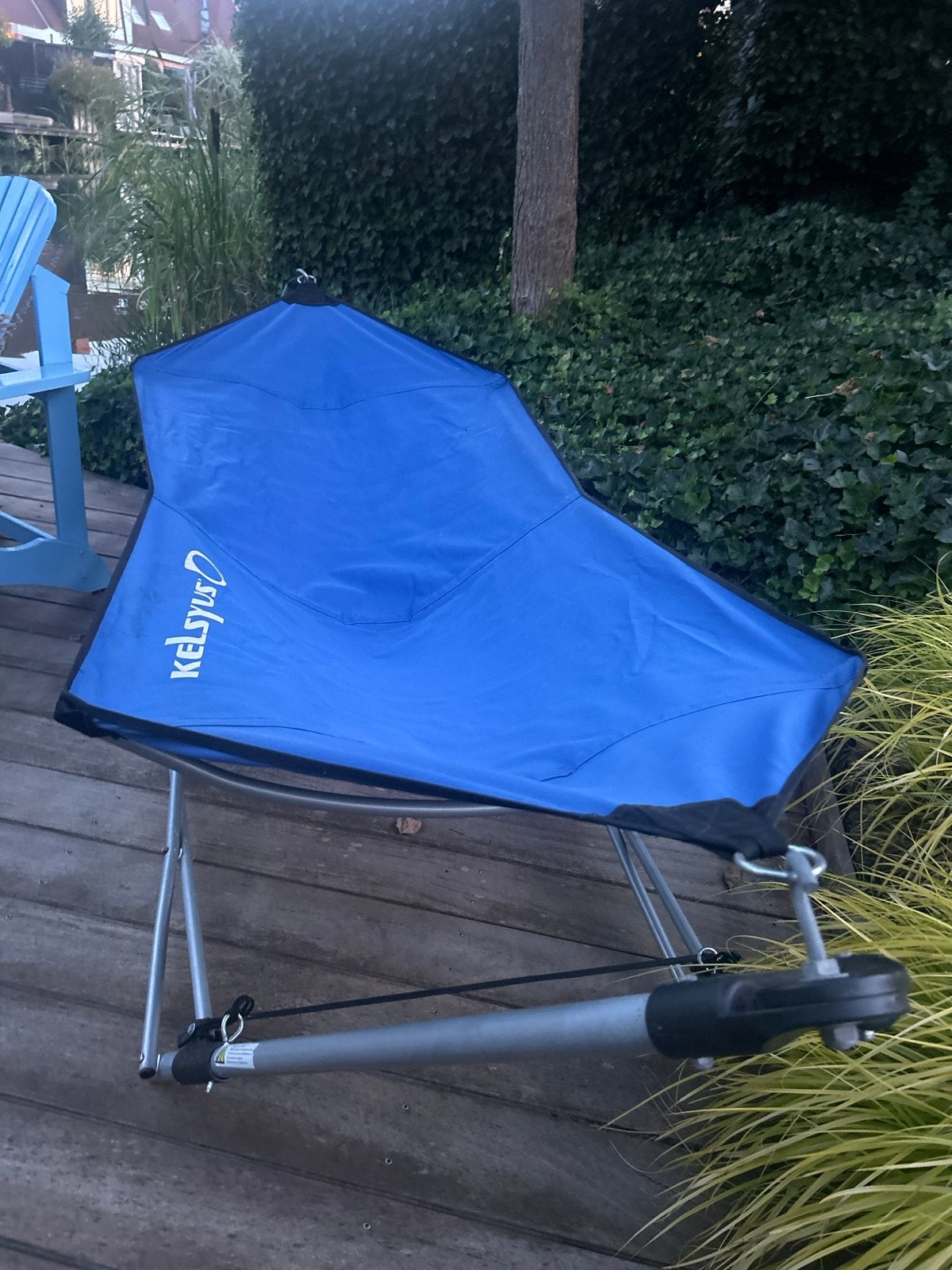 Kelsyus opvouwbare hangmat/ligstoel - Blauw, Ophalen, Gebruikt, Overige