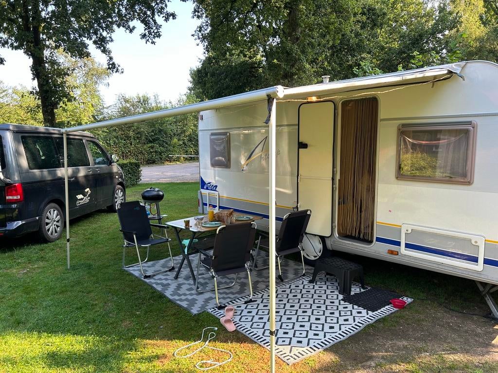 Caravan Burstner artstep FUN  455 TS 4 persoons, Caravans en Kamperen, Ophalen, Gebruikt, Tot en met 4