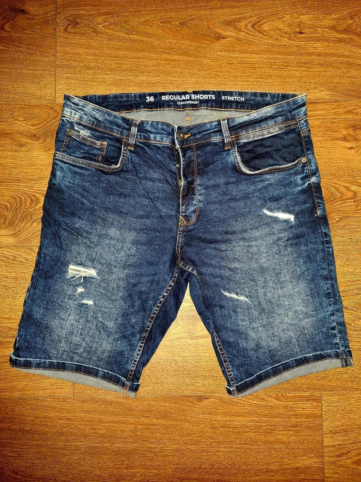 Nieuwe spijkershort, Kleding | Heren, Spijkerbroeken en Jeans, W36 - W38 (confectie 52/54), Nieuw, Clockhouse, Verzenden