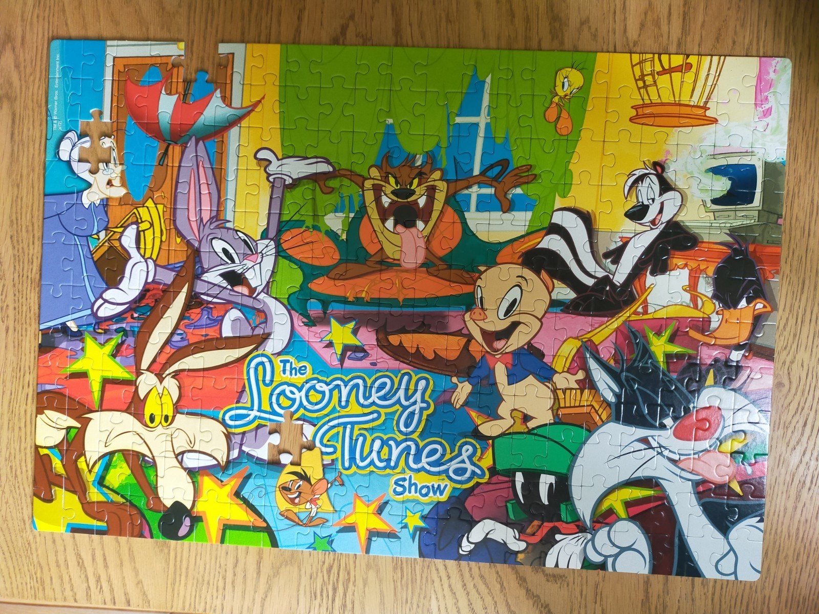 Clementoni The Looney Tunes Show puzzel 250 stukjes -3, Ophalen, Meer dan 50 stukjes, Gebruikt, 6 jaar of ouder