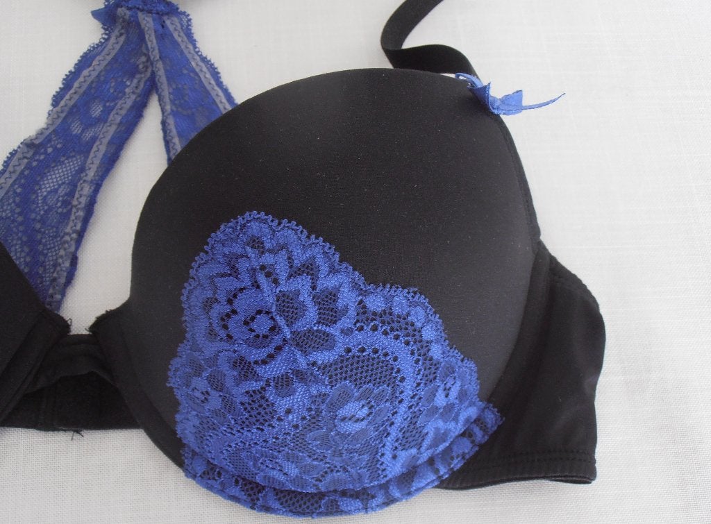 NIEUWE Hunkemoller prachtige blauwe bh met kant 80B 80 B, Hunkemöller, Verzenden, Blauw, BH