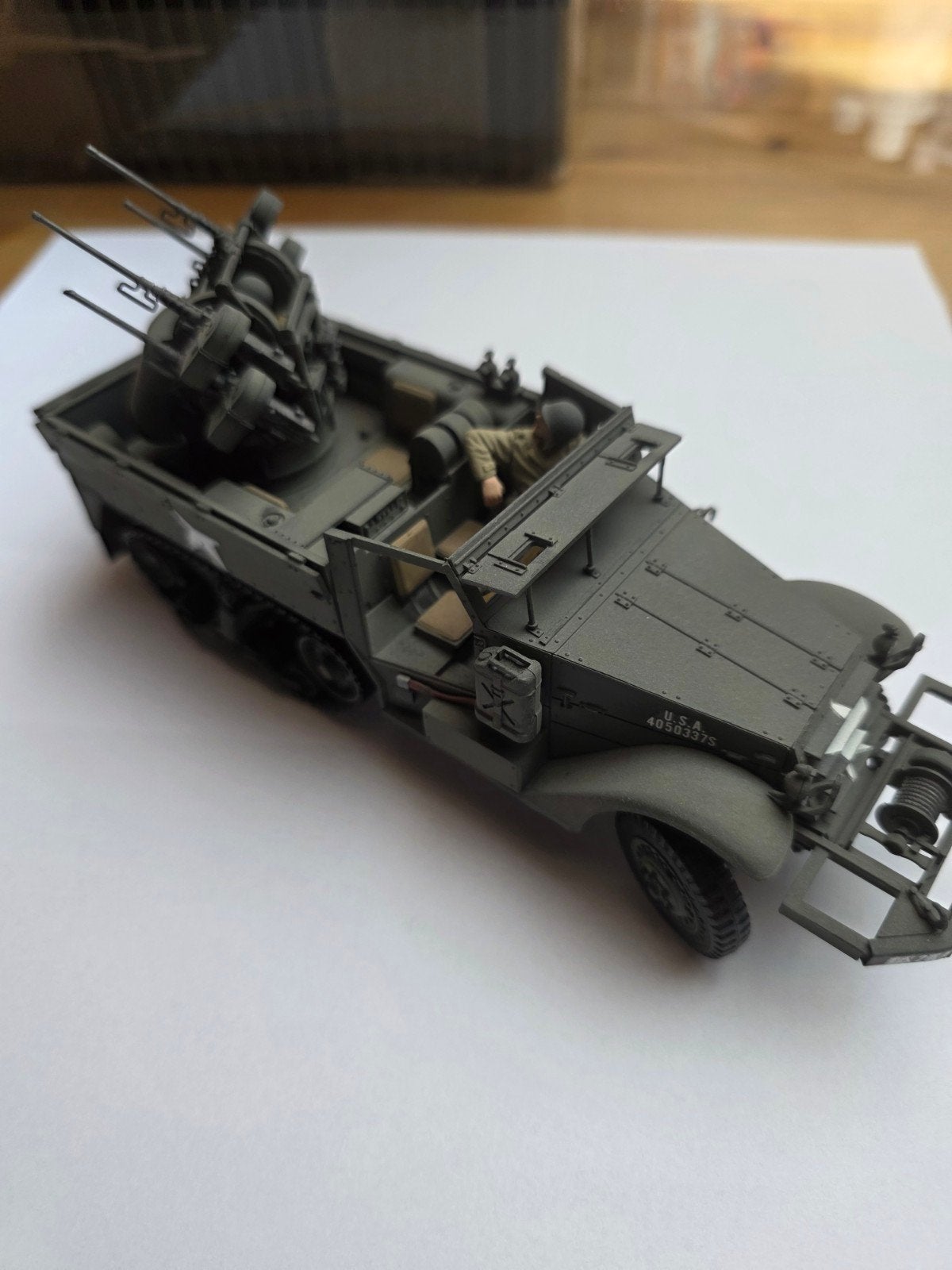 Tamiya US Multiple Gun Motor Carriage M16 model, Gebruikt, Tank, 1:32 tot 1:50, Ophalen of Verzenden