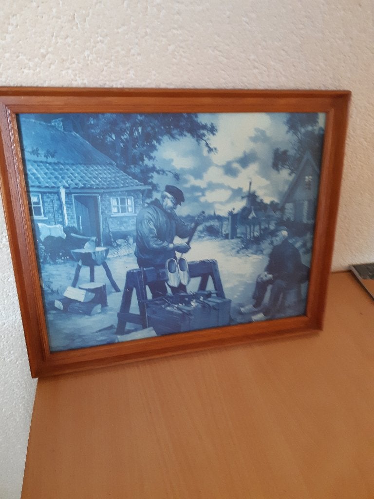wand decoratie, Antiek en Kunst, Kunst | Schilderijen | Klassiek, Paneel, Portret of Personen, Overige technieken, Ophalen of Verzenden