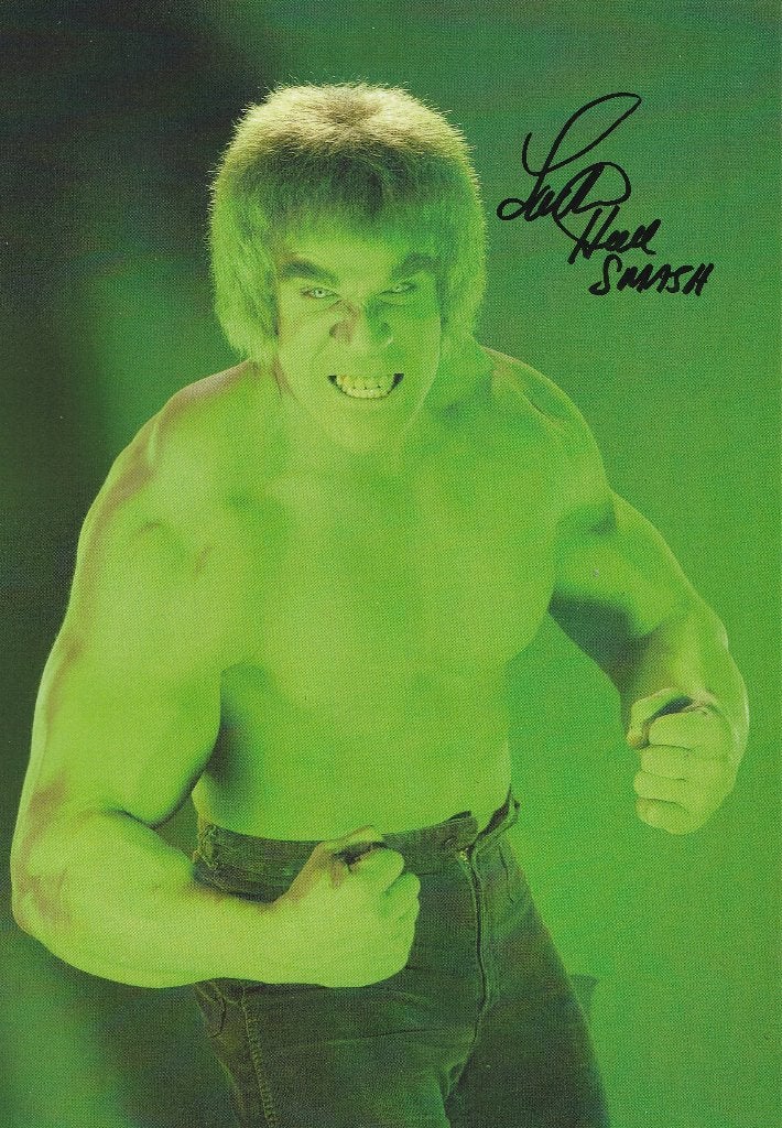 Gesigneerde foto van Lou Ferrigno, the HULK!!, Ophalen of Verzenden, Voor 1940, Overige onderwerpen