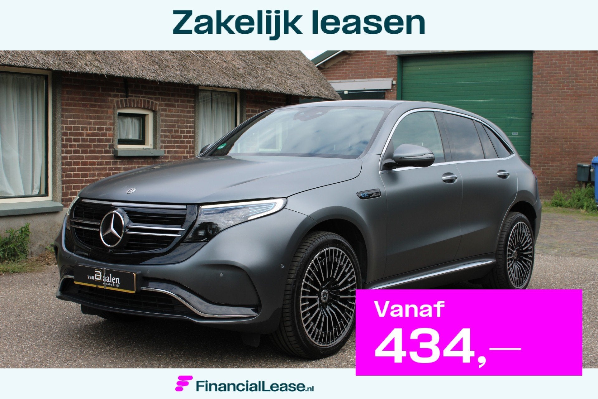 Mercedes-Benz EQC 400 4MATIC Premium Plus AMG 80 kWh SOh 93,, Automaat, Dealer onderhouden, Zwart, 2395 kg