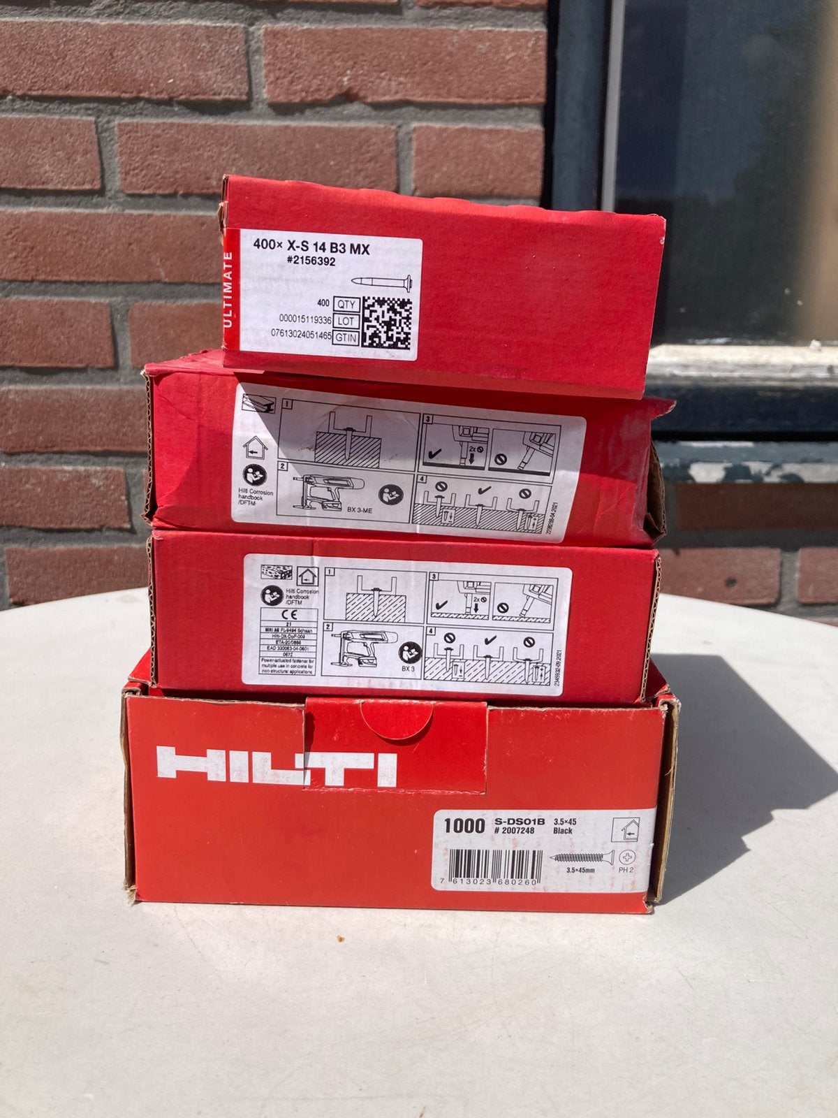 HILTI schietnagels en gipsplaatschroeven zie omschrijving, Ophalen of Verzenden, Nieuw, Koper of Messing