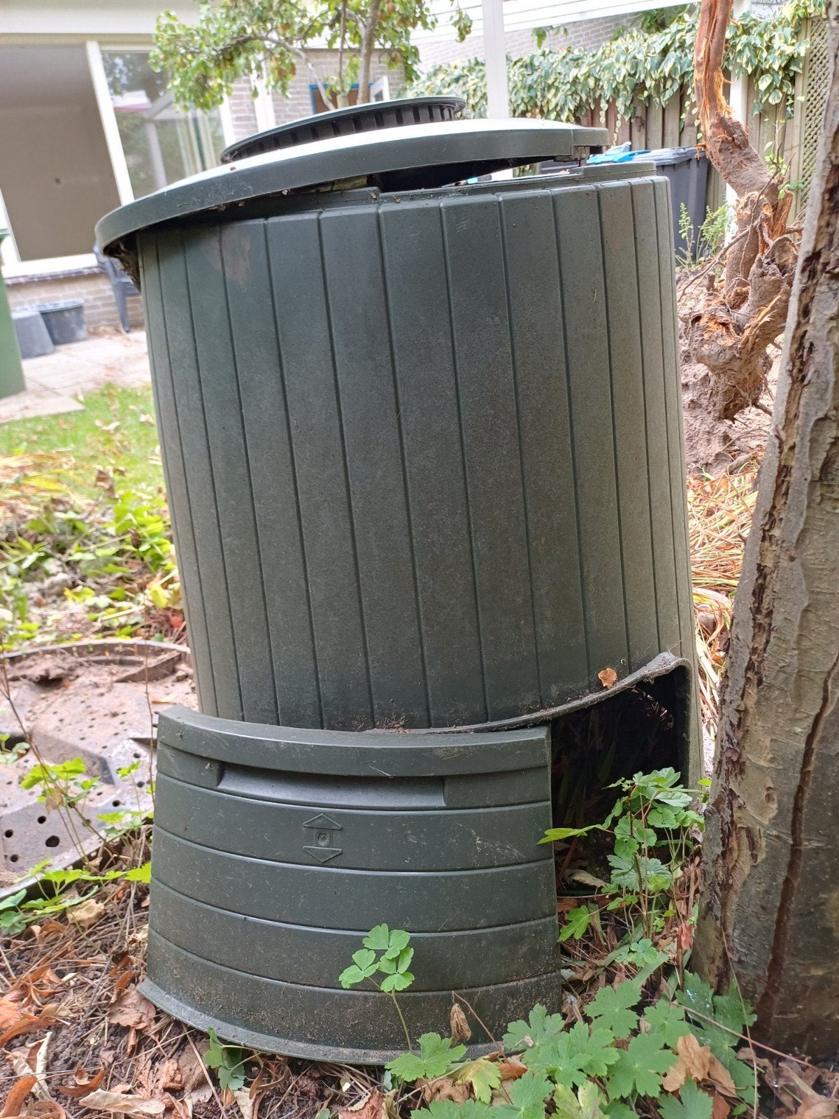 Milko Compostbak 290L - Gebruikt maar intact, Ophalen, Gebruikt