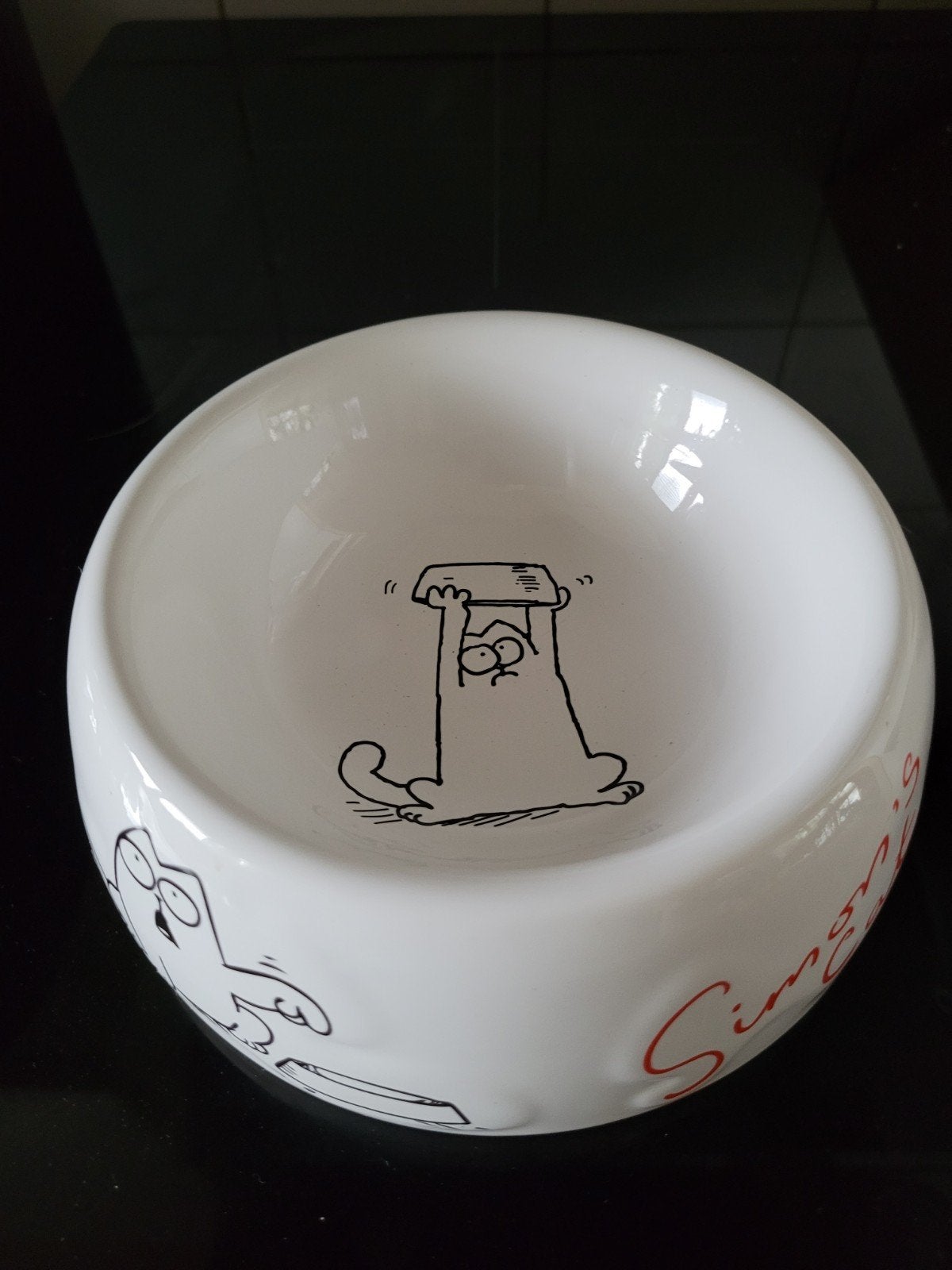 Zgan SIMON'S CAT  kattenvoerbakje keramiek, Dieren en Toebehoren, Ophalen of Verzenden, Zo goed als nieuw