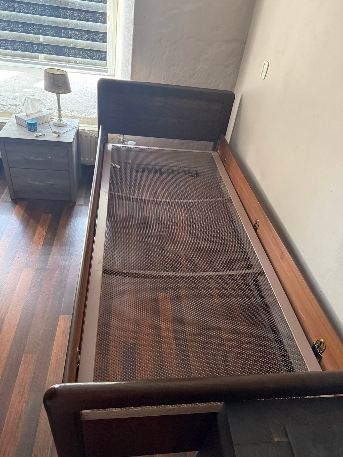 Gratis af te halen – Auping seniorenbed, Ophalen, 90 cm, Eenpersoons, Bruin