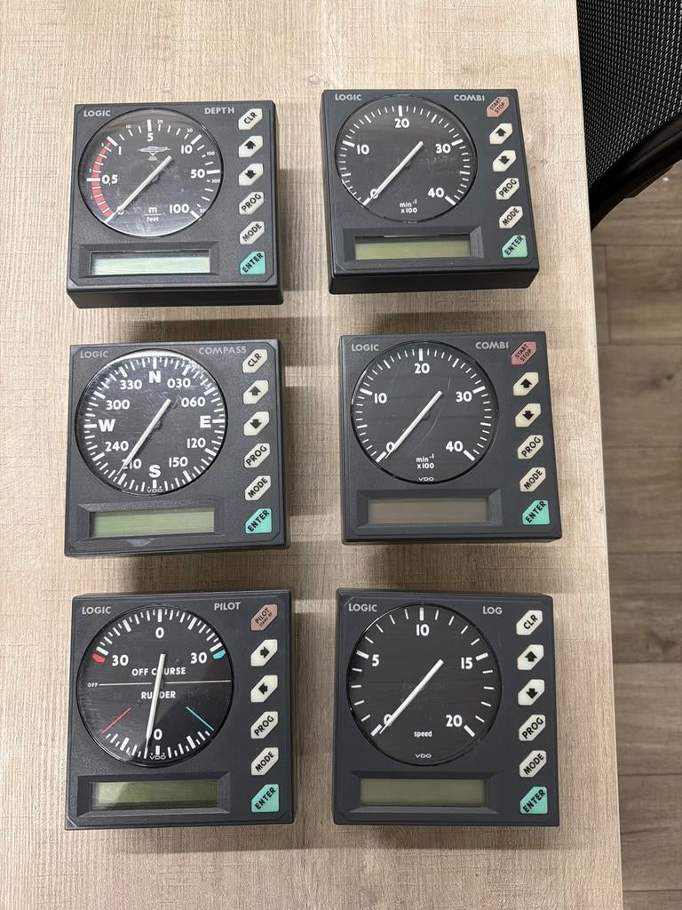 VDO Logic Marine Instrumenten Set (6 stuks), Ophalen, Gebruikt, Motor en Techniek