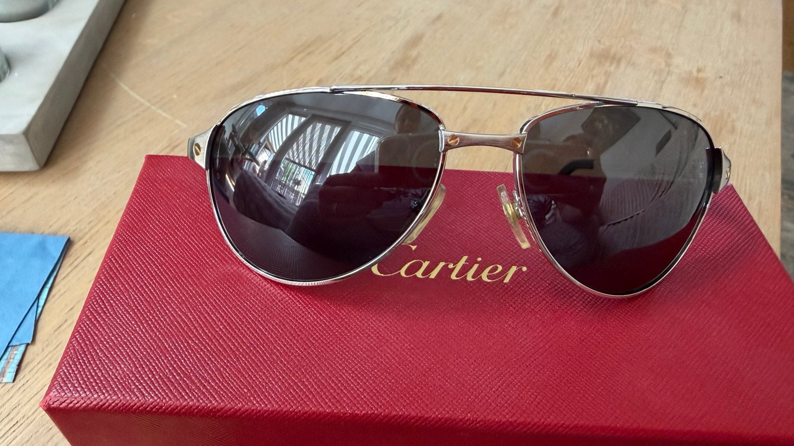 Cartier Zonnebril - Zo goed als nieuw, Sieraden, Tassen en Uiterlijk, Zonnebrillen en Brillen | Dames, Overige merken, Zonnebril