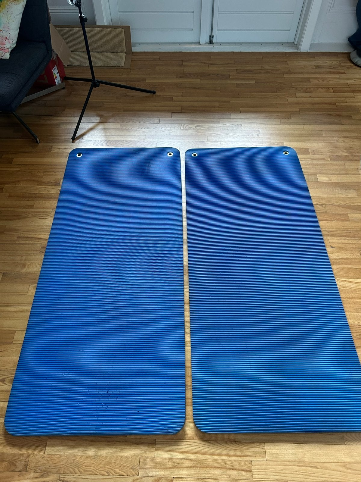 Fitnessmatten/yogamat 140x60cm, 15mm dik, gebruikt, Sport en Fitness, Fitnessmaterialen, Gebruikt, Fitnessmat, Armen, Ophalen