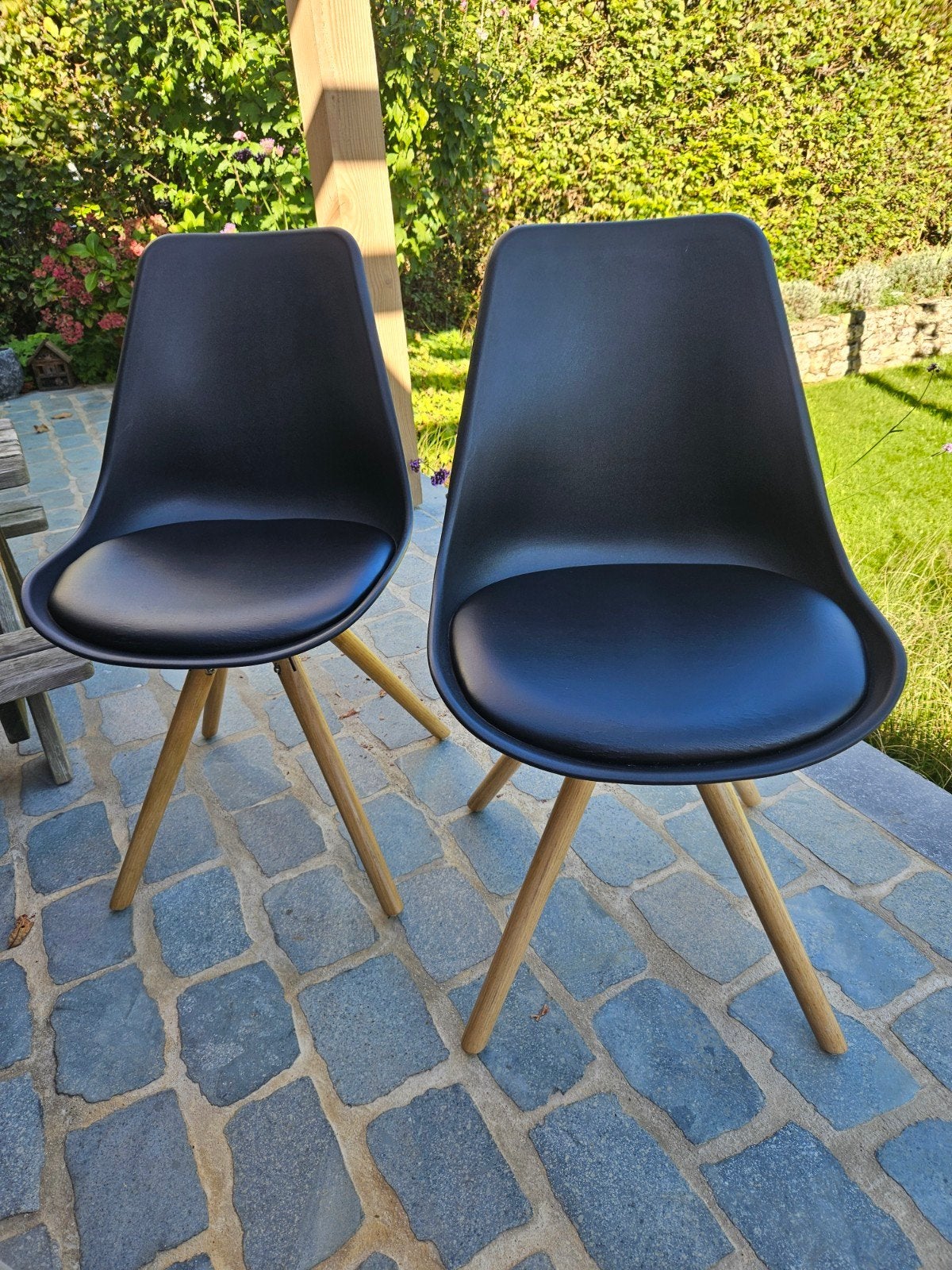2 stoeltjes ikea - zwart, Huis en Inrichting, Ophalen, Zwart, Twee