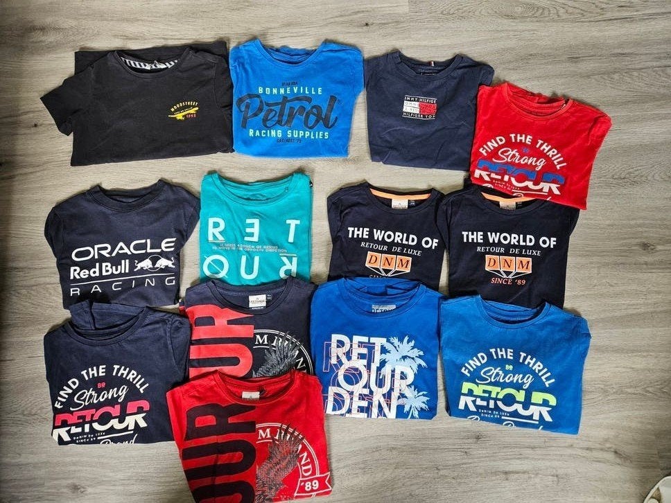 shirts jongens maat 140 146 (9-10 jaar), Ophalen of Verzenden, Gebruikt, Jongen, Setje