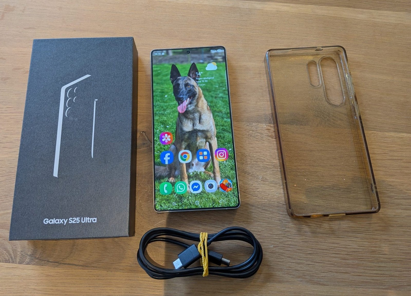 Samsung Galaxy S25 Ultra 1TB Titanium+garantie + Galaxy Watc, Ophalen, Overige modellen, Touchscreen, Zo goed als nieuw