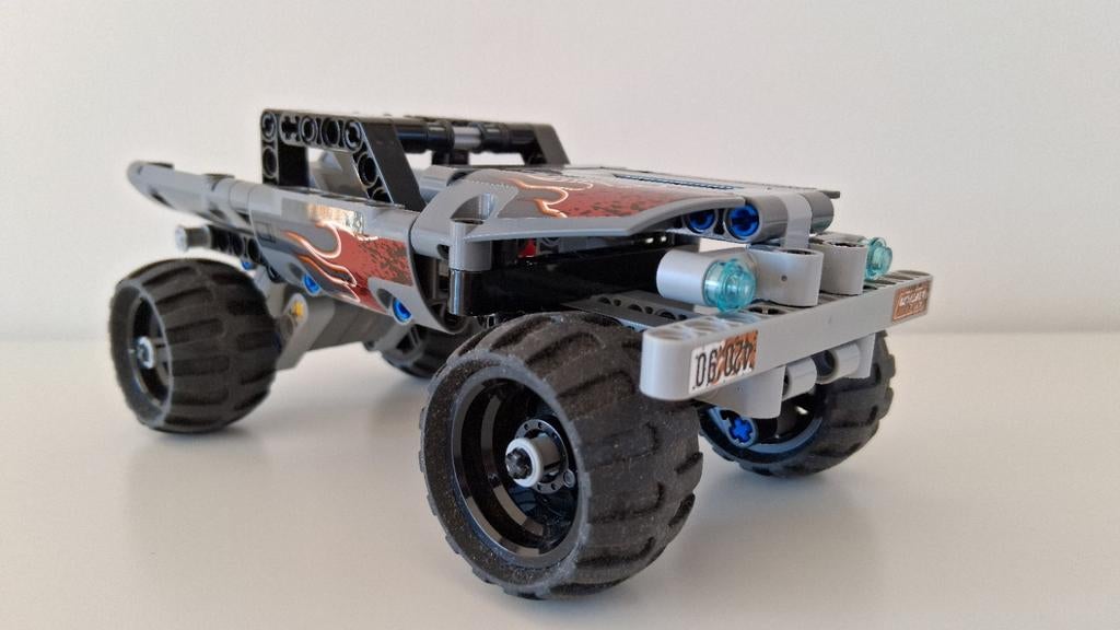 Lego technic 42090, Ophalen, Zo goed als nieuw, Complete set, Lego