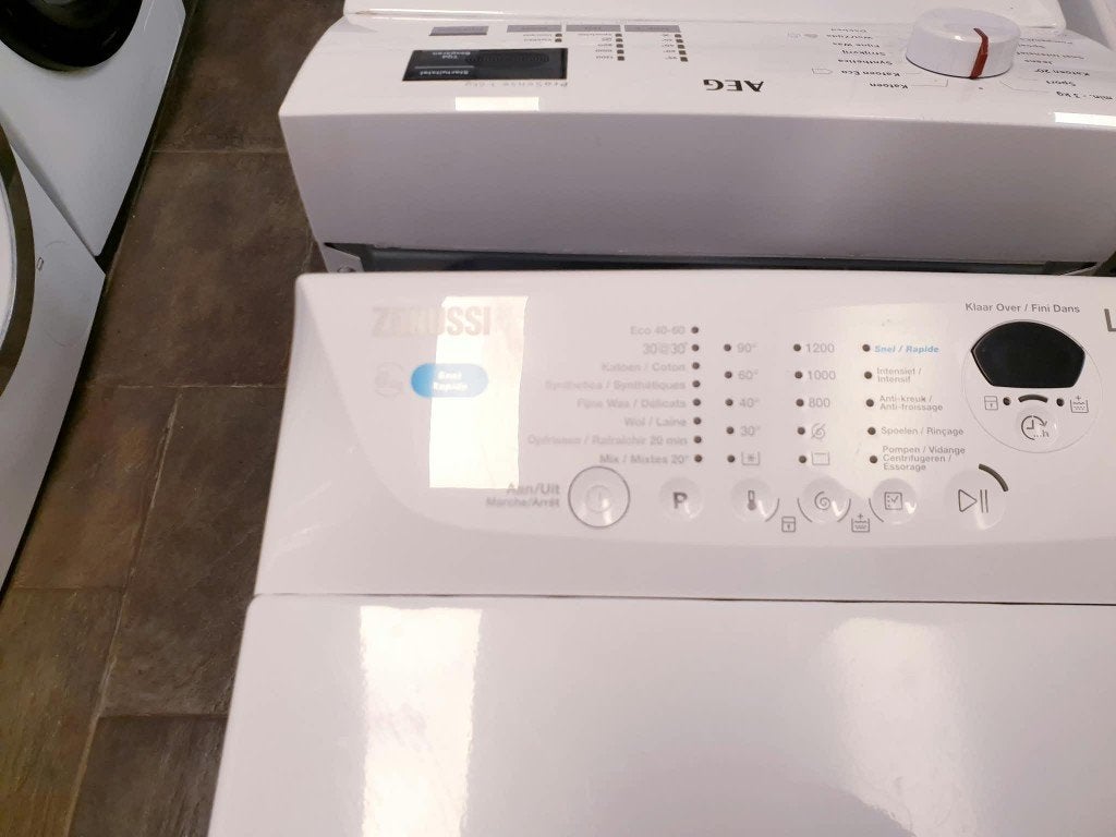 wasmachine bovenlader zanussi 6kg INC GARANTIE, 1200 tot 1600 toeren, 4 tot 6 kg, Bovenlader, Ophalen of Verzenden