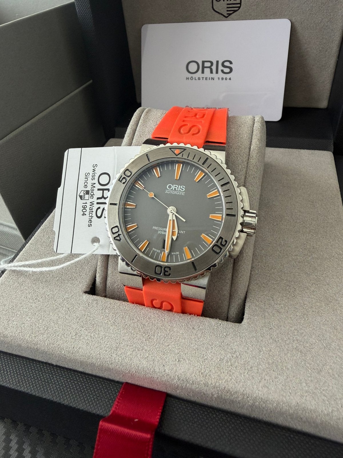 Oris Aquis Date 43mm Heren Horloge Zgan + alle toebehoronde, Overige merken, Staal, Polshorloge, Kunststof