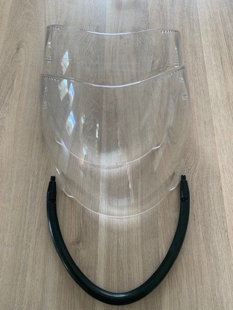 Vizier en kinbeugel Shubert J1 motorhelm, Overige merken, M, Heren, Jethelm