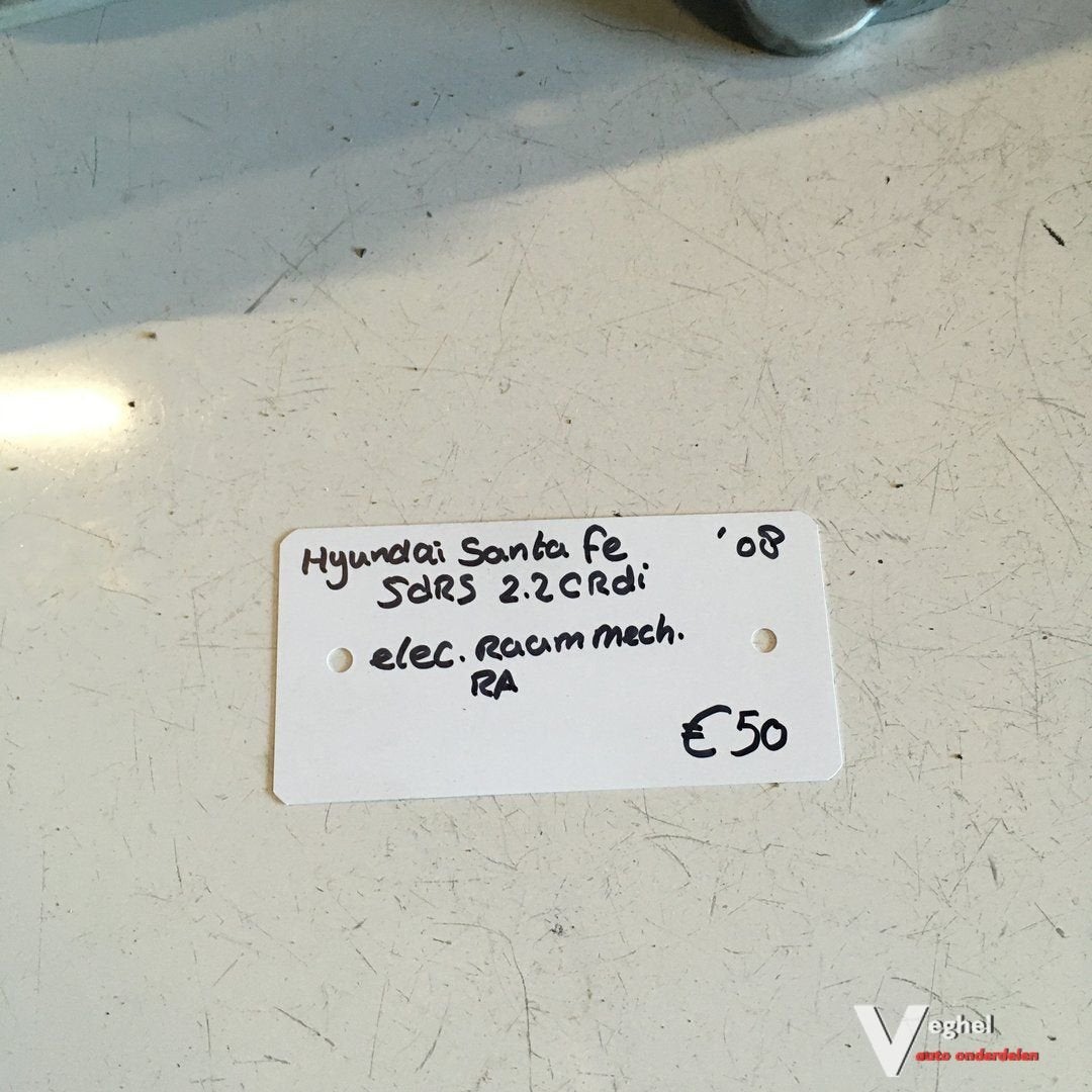 Hyundai Santa Fe 2.2 crdi 5 drs 2008  Elektr Raamechanisme R, Gebruikt, -, -, Ophalen of Verzenden