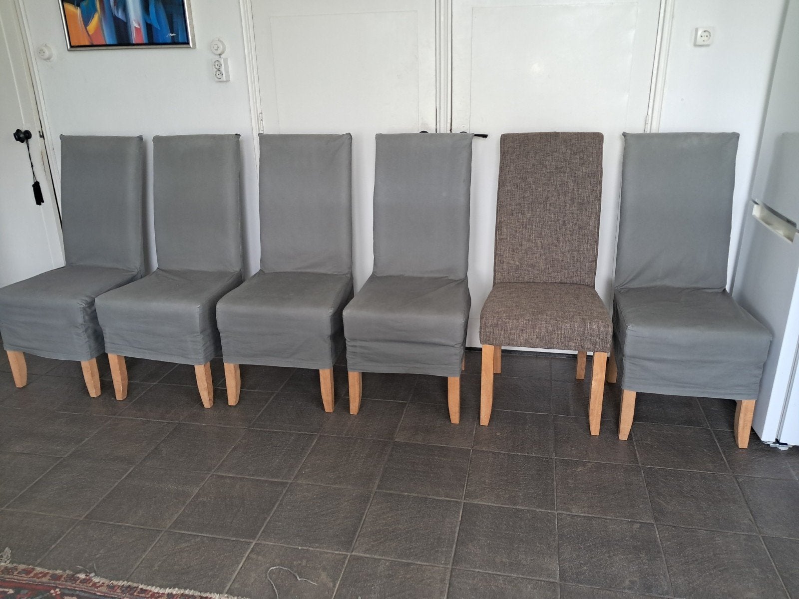 6 comfortabele eetkamerstoelen, Huis en Inrichting, Stoelen, Ophalen