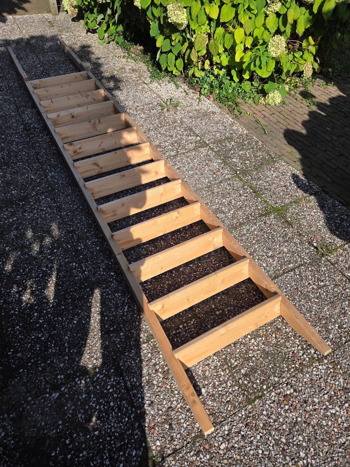 houten trap 60 breed 13 treden 22 cm aantrede 12 cm optrede, Ophalen, Gebruikt, Trap, 2 tot 4 meter