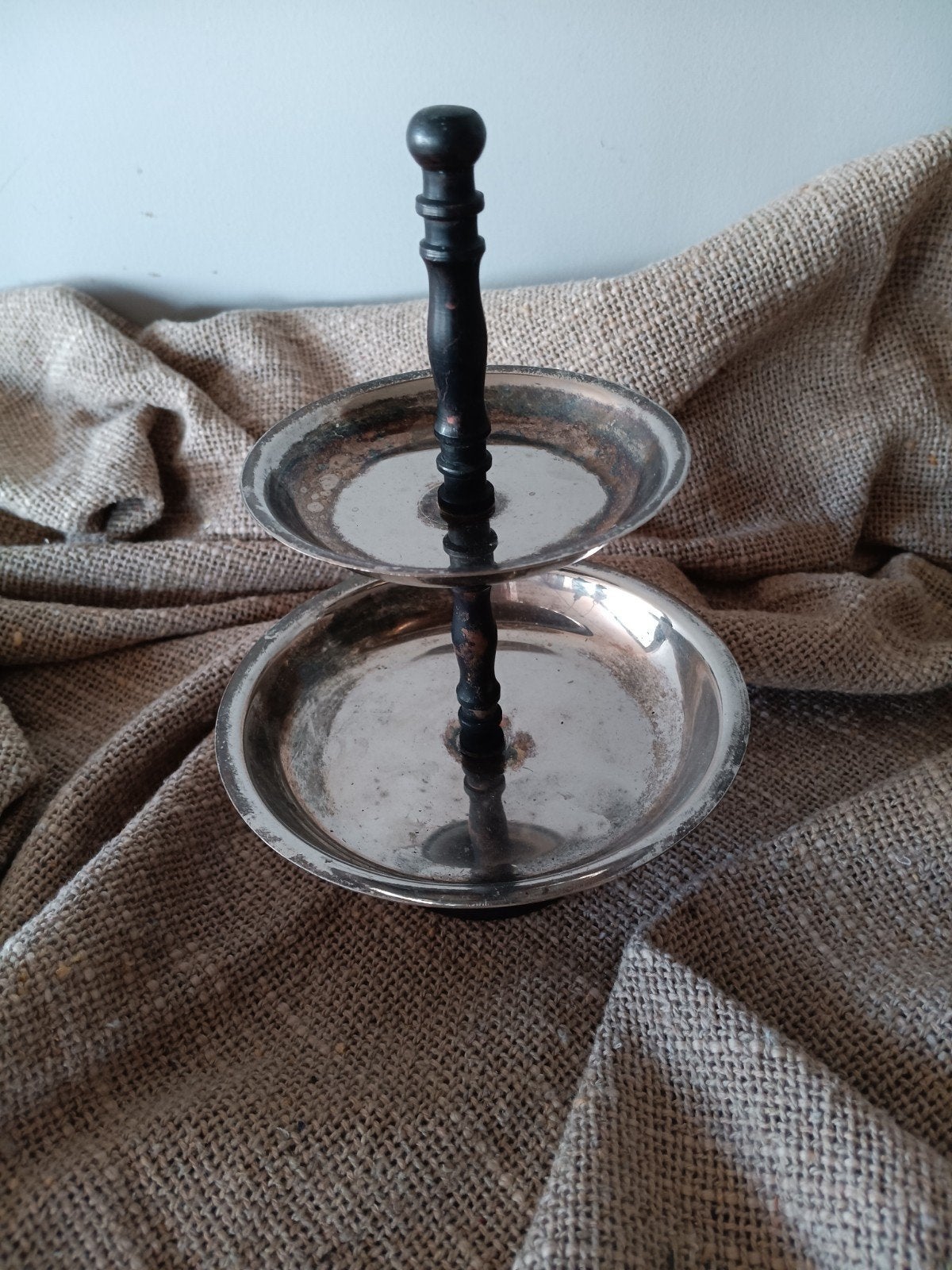 Verzilverde etagere, Antiek en Kunst, Ophalen of Verzenden