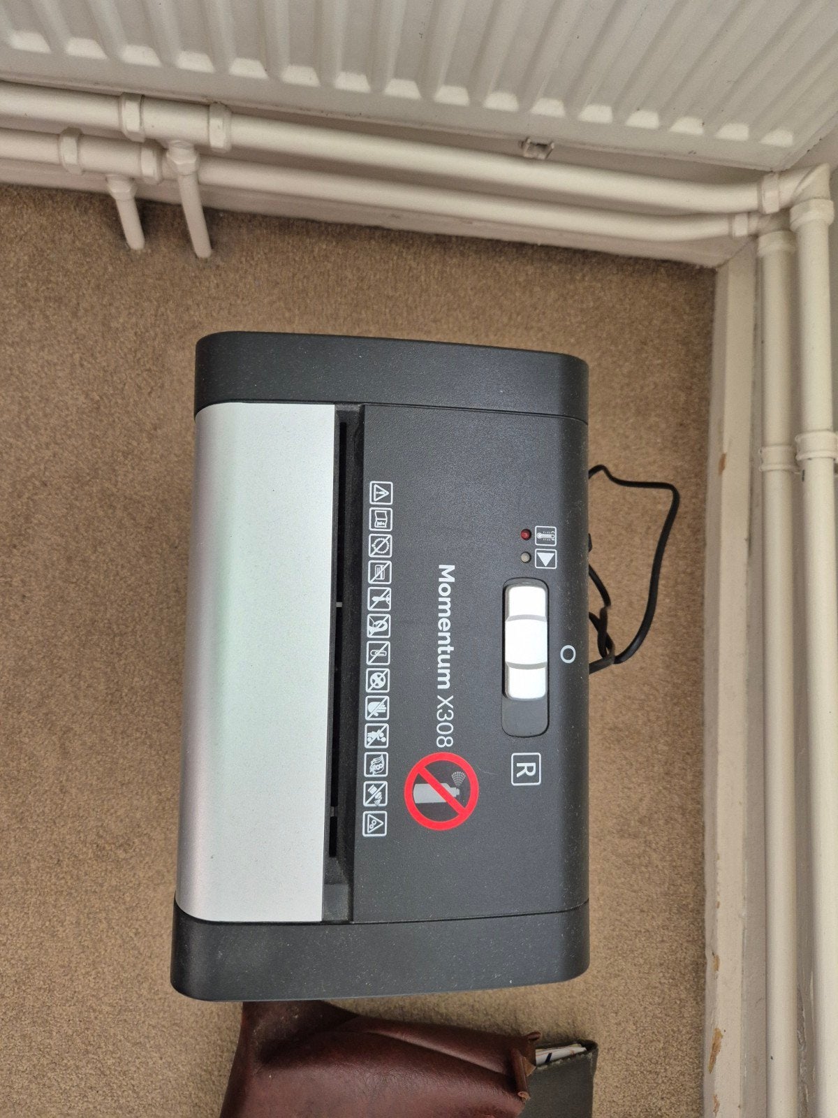 Rexel Momentum X308 papiervernietiger, Ophalen of Verzenden, Gebruikt