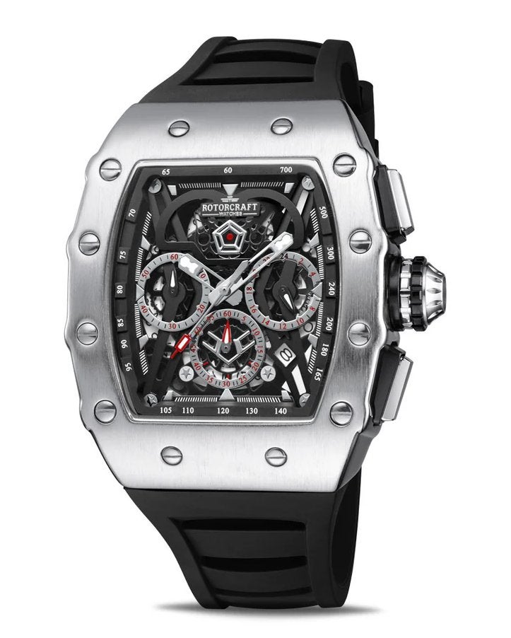 Rotorcraft Commander RC6901 Chrono Nieuw! t.w.v € 589-,, Sieraden, Tassen en Uiterlijk, Horloges | Heren, Overige merken, Staal