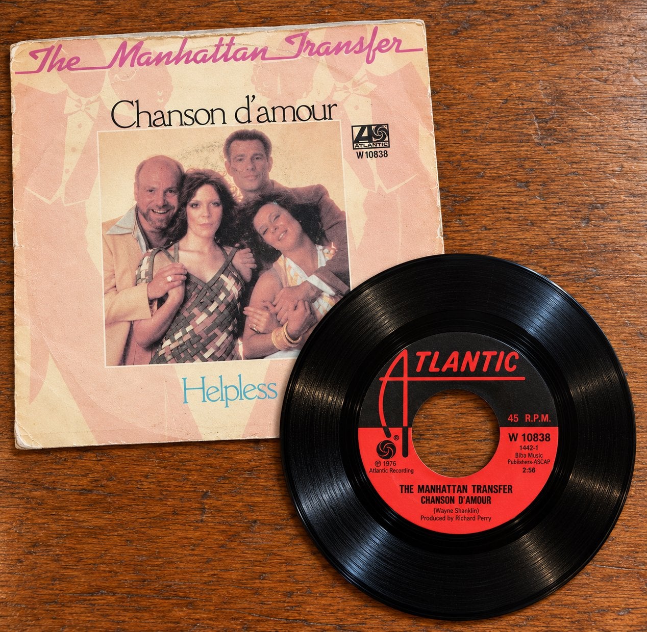 The Manhattan Transfer – Chanson D'Amour / Single *NM / 5-10, 7 inch, Ophalen of Verzenden, Zo goed als nieuw, Pop