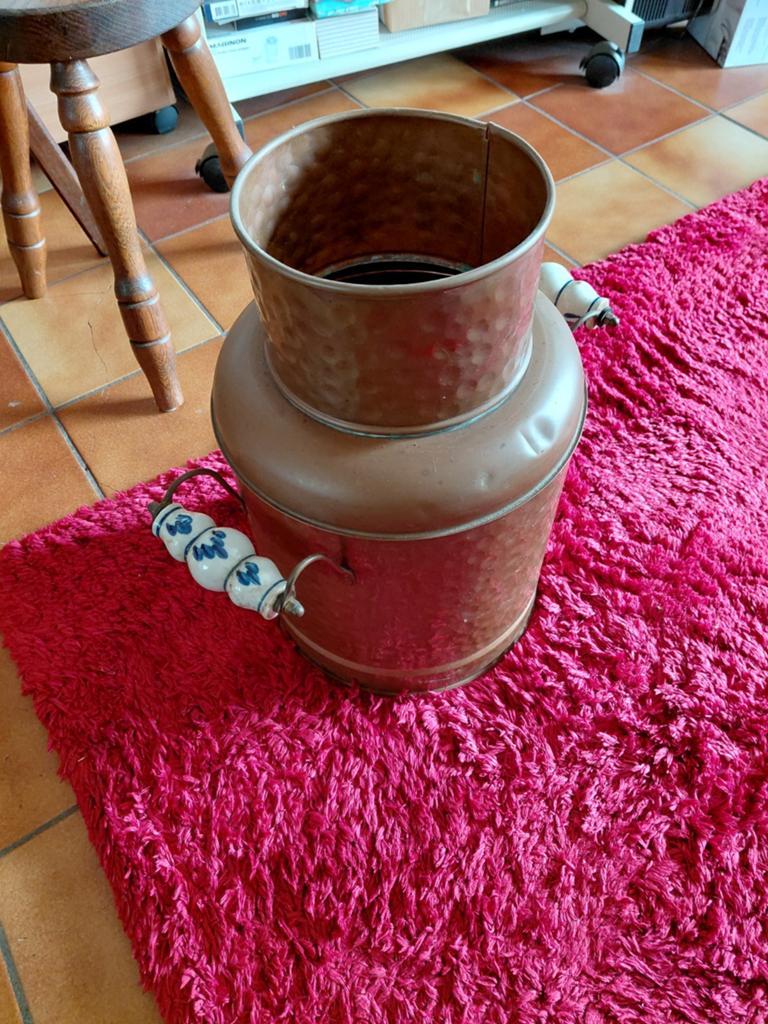 Vintage kleine koperen melkbus, Ophalen of Verzenden
