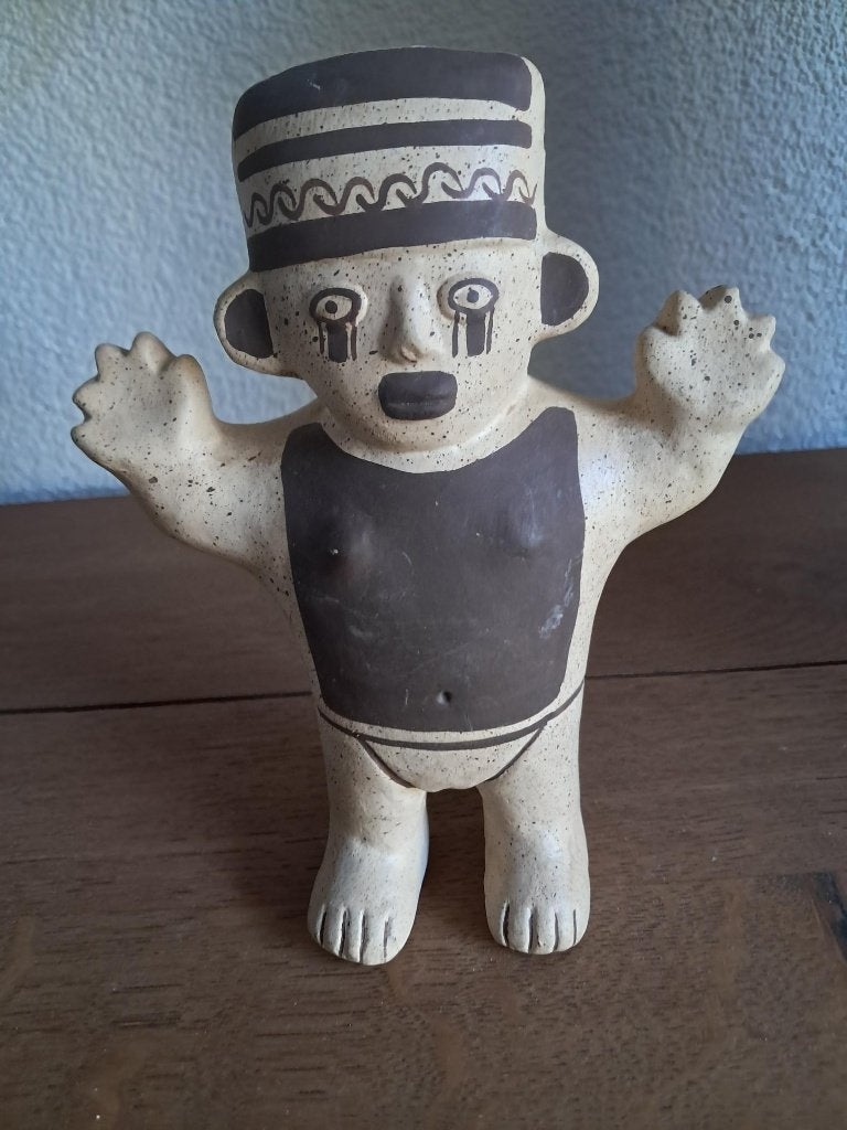 bescherm beeldje cuchimilco, Verzamelen, Beelden en Beeldjes, Ophalen of Verzenden, Nieuw, Mens