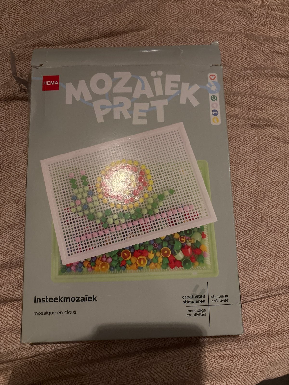 Hema Mozaïek Pret insteekmozaïek knutselset, Gebruikt, Overige thema's, Meerkleurig, Ophalen of Verzenden