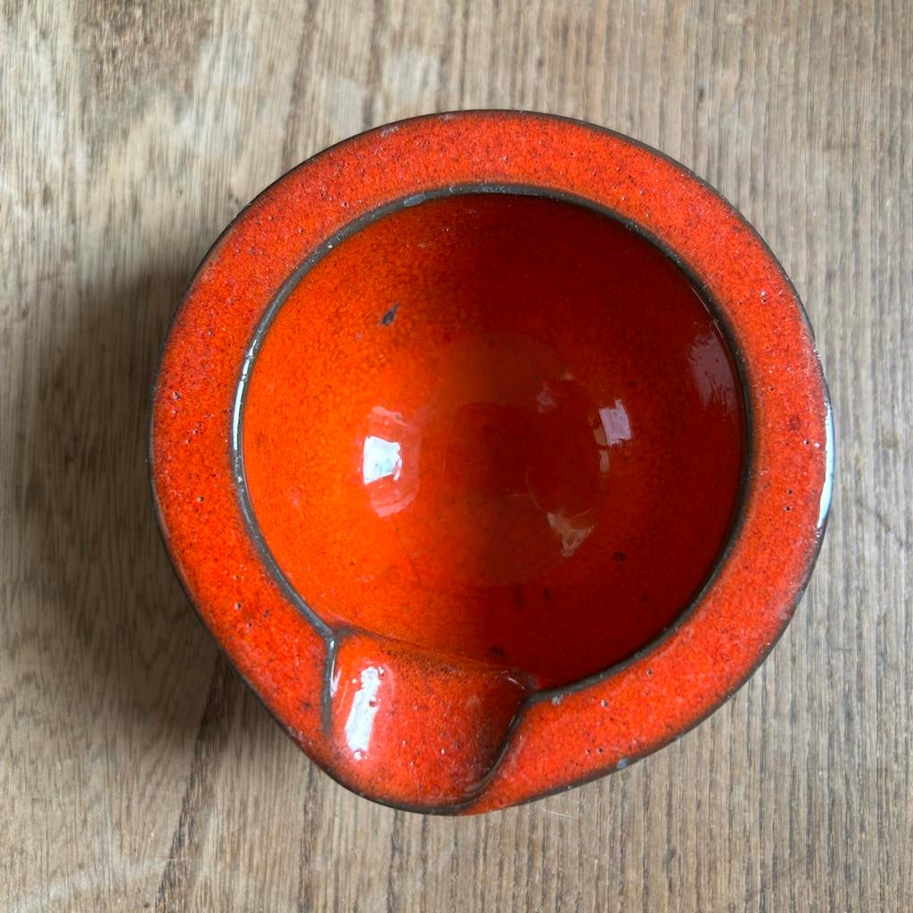 Vintage Ravelli Asbak Schaaltje Serie 221 Oranje Puntgaaf, Ophalen of Verzenden