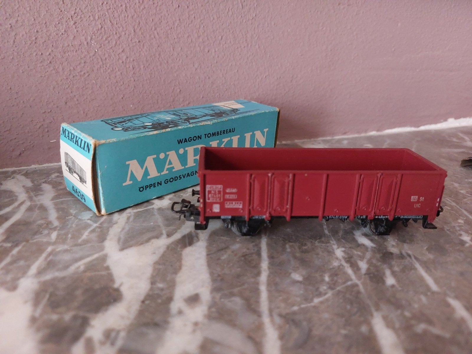 Märklin open wagon Nederlandse Spoorwegen, Wisselstroom, Ophalen of Verzenden, Märklin, Nieuw