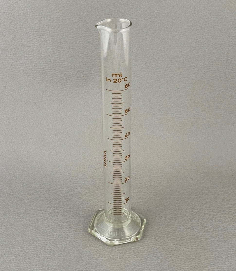 Maatcilinder 60 ml - SIMAX - Glas, Ophalen of Verzenden, Gebruikt