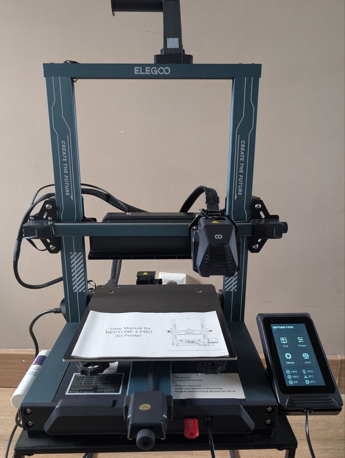 Elegoo Neptune 4 pro 3D printer inclusief extra's  €100,-, Computers en Software, 3D Printers, Ophalen, Gebruikt, Elegoo, Filament