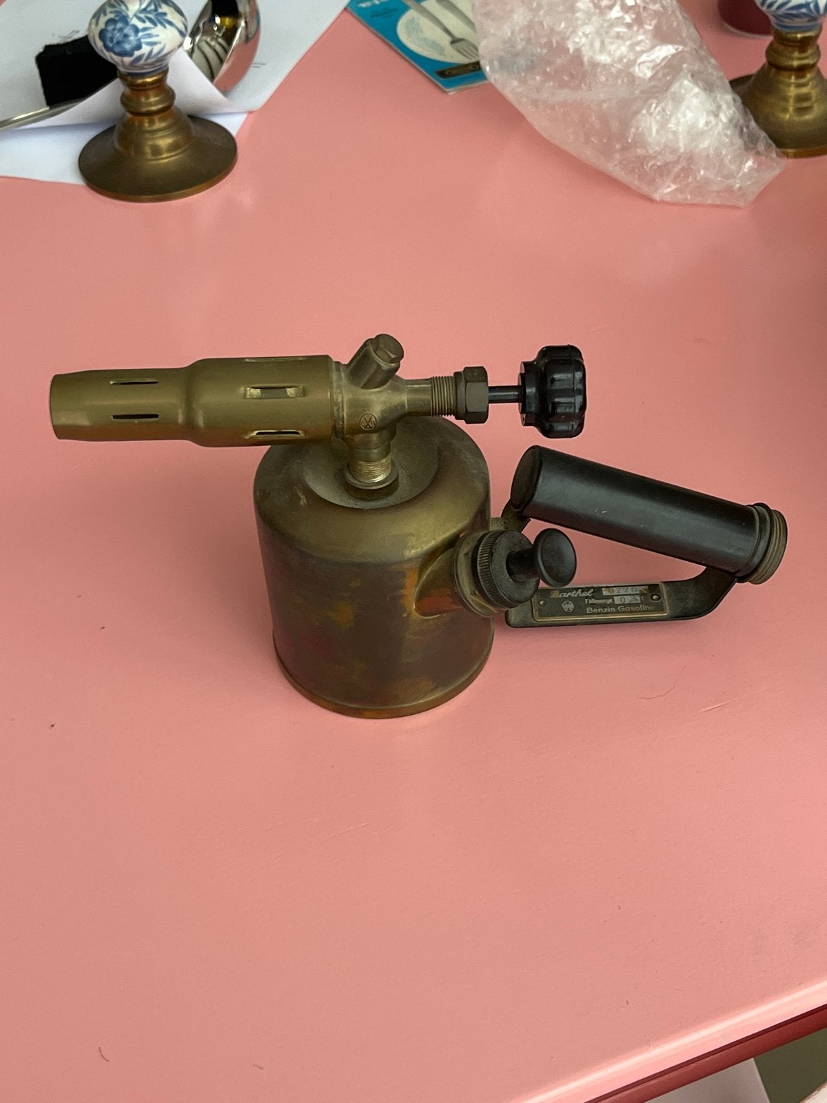 Vintage Barthel Benzine Gasbrander - Model 0220, Antiek en Kunst, Ophalen of Verzenden