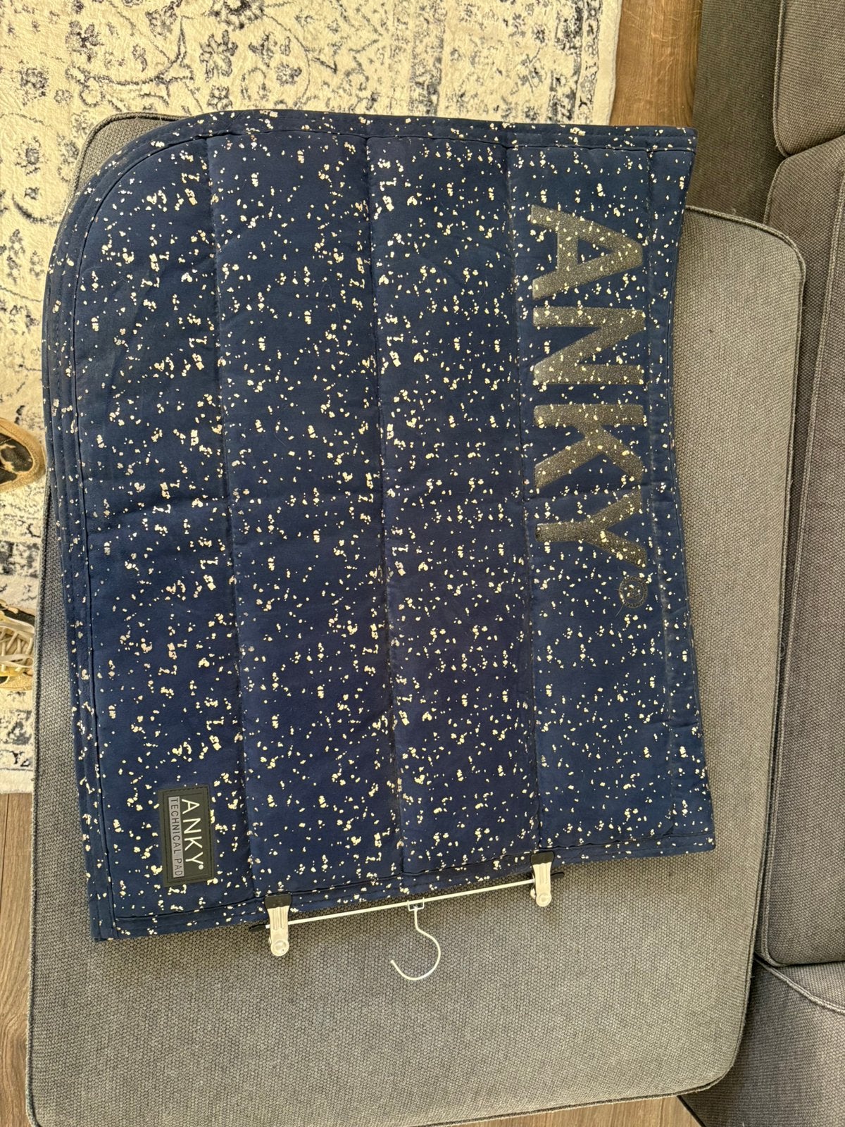 Anky full dressuur donkerblauw met goud, Dieren en Toebehoren, Ophalen of Verzenden, Zo goed als nieuw