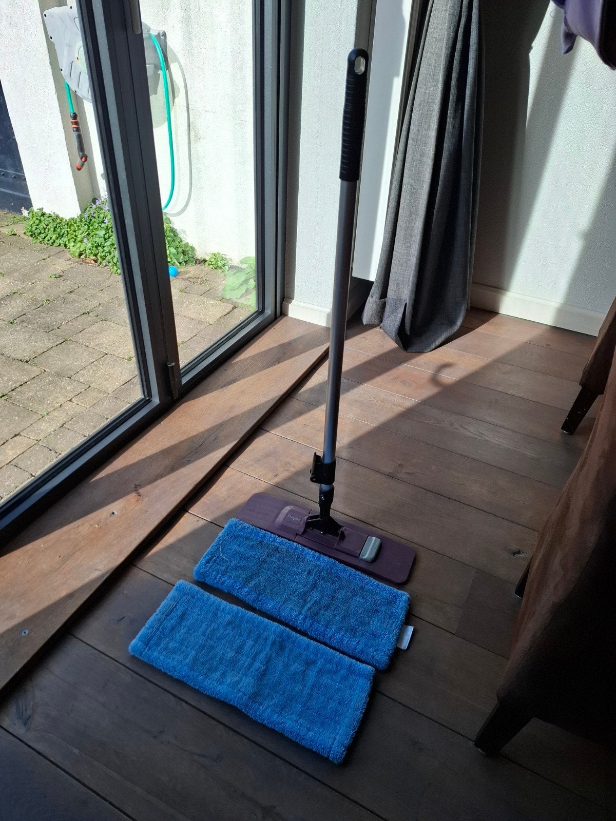 Optidee dweilstok met 2 dweilen, Ophalen, Mop of Dweil