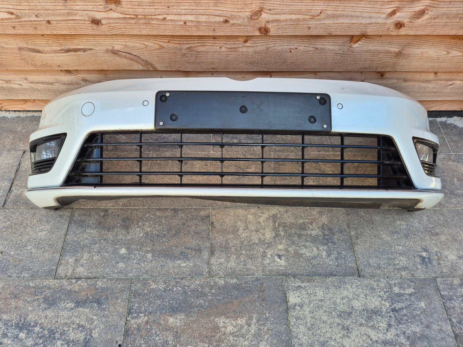 VW GOLF 7,5 VOORBUMPER + PDC + MISTLICHTEN, Gebruikt, Ophalen of Verzenden, Bumper, Volkswagen